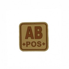 Patch &quot;BLOOD TYPE AB+&quot; 3D [JTG]