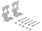 Suport Pololu 17mm din Aluminiu pentru Micromotoare, Model POLOLU-2671, Set 2 Bucati, Argintiu, Inaltime 30.5mm