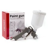 Pistol de vopsit AMiO PT-10 Hvlp 600 ml cu duza 1,5 mm, corp din aluminiu, filet 1/4&amp;quot; , presiune de lucru 2-5 bar, pentru vopsitorie auto,