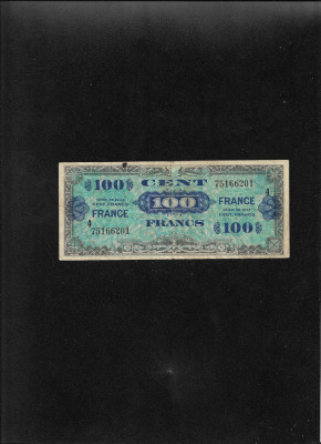 Rar! Franta 100 francs franci 1944 seria75166201 foto