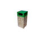 Cosuri de gunoi stradale selective din beton 38&times;70 cm