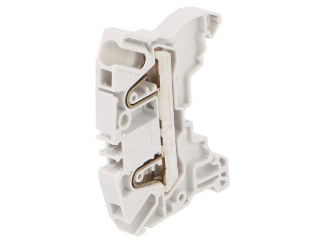 Terminal de &Icirc;mbinare Șine 0,5-4mm&sup2; 2 Borne Gri 6mm