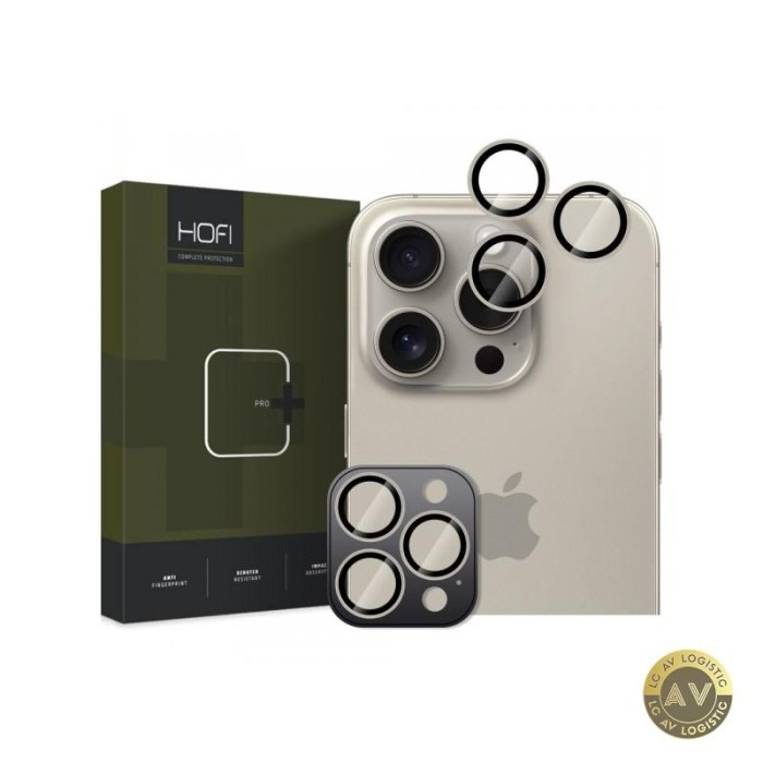 Folie de protectie Camera spate HOFI CamRing PRO+ pentru Apple iPhone 16 Pro Max / 16 Pro Sticla Securizata Gri