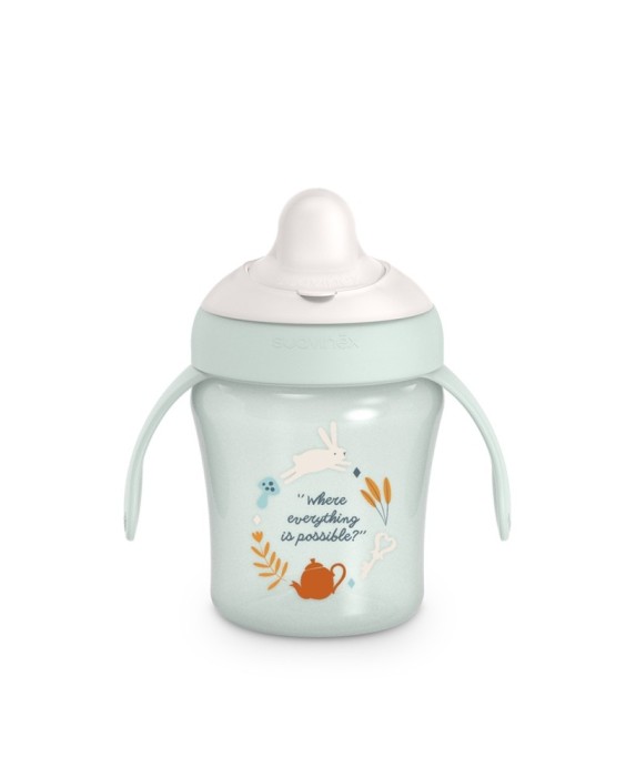 Cană antrenament, 200 ml, verde, wonder, suavinex