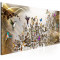 Tablou canvas - Colibri danseaza aur Ingust - 135 x 45 cm