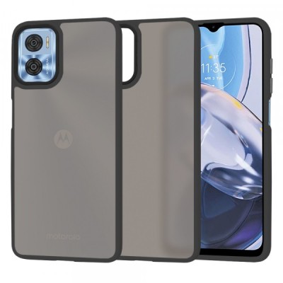Husa pentru Motorola Moto E22i / E22, Techsuit, HaloFrost, Neagra foto