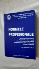 NORMELE PROFESIONALE CORPUL EXPERTILOR CONTABILI SI CONTABILILOR AUTORIZATI foto