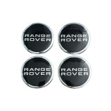 Set 4 capace jante aliaj LAND ROVER, RANGE ROVER, 62-63mm, Negru Argintiu