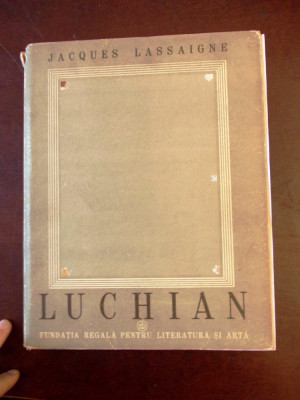 Jacques Lassaigne - Stefan Luchian (album pictura) 1947, r5c foto