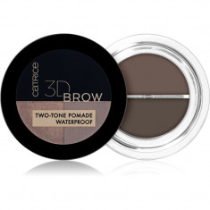 Catrice 3D Brow Two-Tone pomadă pentru sprâncene 2 in 1 culoare 020 Medium to Dark 5 g