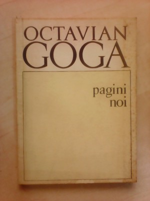 Pagini noi - OCTAVIAN GOGA foto