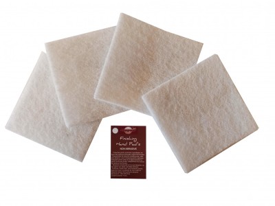 Laveta netesuta, non abraziva alba, Finishing Hand Pad&amp;rsquo;s Non Abrasive foto