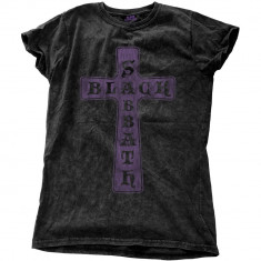 Tricou Dama Black Sabbath: Vintage Cross foto