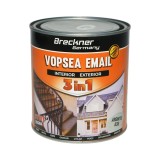 Vopsea email anticoroziva 3 in 1 argintiu 036, 1L, Breckner Germany