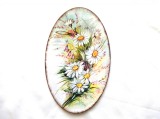 Tablou pe lemn flori de camp 40396