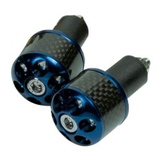Set capeti de ghidon din aluminiu Oxford CarbEnds 1, 22mm, inclus imbus 5mm, negru