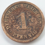 Germania 1 pfennig 1874 Wilhelm ll -l