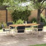Cumpara ieftin Set de masă pentru grădină 7 pcs Lemn Solid de Acacia