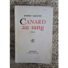 ROBERT SABATIER - CANARD AU SANG