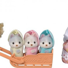 Figurine Sylvanian Families - Familia Catelusilor Husky