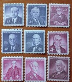 U.S.A-1950-60''-MARI POLITICENI MERICANI''set 9v-(Cat SCOT- )-.MNH--Nestamp.--Vezi-Scan