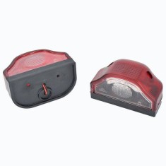 Set lampa spate numar camion remorca omogate E-mark alb foto