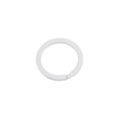Inel metalic lacuit pentru chei Crisalida, diametru 30 mm, Alb