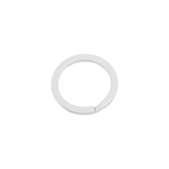 Inel metalic lacuit pentru chei Crisalida, diametru 30 mm, Alb