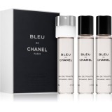 Chanel Bleu de Chanel Eau de Toilette rezerva pentru bărbați 3x20 ml
