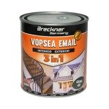 Vopsea email anticoroziva 3 in 1 grund gri pe baza de solvent 1L, direct pe rugina, interior si exterior Breckner Germany