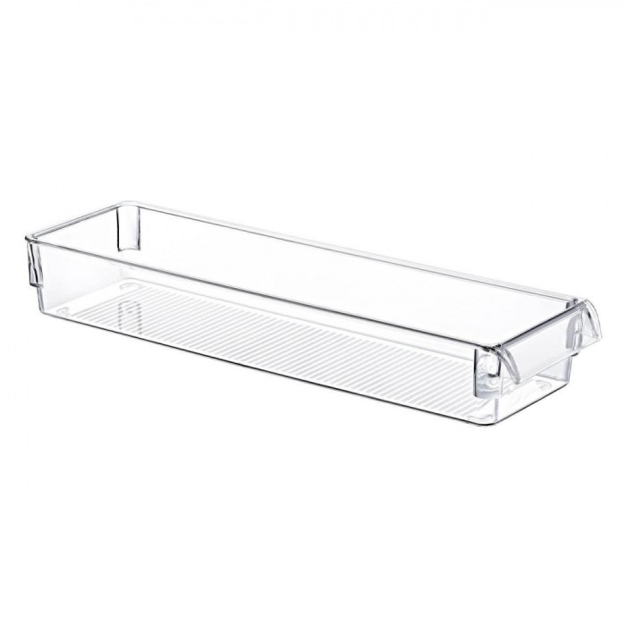 Organizator Frigider, Transparent, Plastic, Cu M&acirc;ner, 36x15x5cm