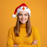 Palarie de Craciun - Model Om de Zapada - 30 x 45 cm