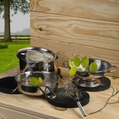 Esschert Design Set bucatarie de exterior, 6 piese, o?el inoxidabil foto