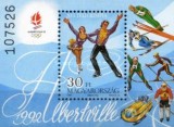 Ungaria 1991 - J.O.Albertville, colita neuzata