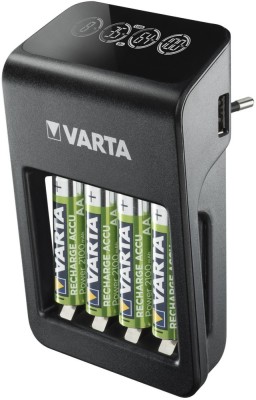 Incarcator Varta 57687 AA/AAA 9V NiMH port USB +4 acumulatori AA 2100 mAh foto