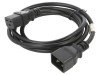 Cablu IEC C19 mamă - IEC C20 tată, PVC, 1,8m, negru, Lanberg