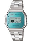 Cumpara ieftin Ceas Casio Vintage Iconic A168WEM-2EF, Unisex, Digital, Inox, Argintiu