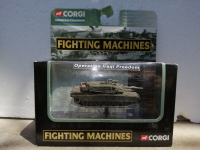 bnk jc Corgi Fighting Machines CS90203 M1 Abrams Tank - Operation Iraqi Freedom foto