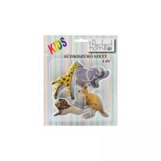 Set 4 forme pentru biscuiti cu animale, pentru copii si petreceri