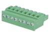 Degson Conector Regleta Deconectabila 8 Piste 5.08mm 2EDGKA-5.08-08P 10A 320V Unghi Unghiular VDE UL CE UL94V-0 Verde