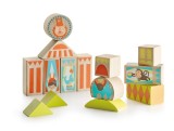 Cuburi lemn APLI - Circus, 16 piese