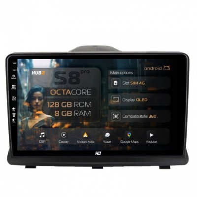 Navigatie Opel Antara (2006-2015) 8GB RAM Android 13 Octacore Slot Sim 4G DSP GPS Wi-FI Carplay Android Auto USB Bluetooth Waze Touchscreen 9 Inch foto