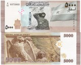 Siria 5000 Pounds 2019-2021, Bancnota UNC, P-New, Asia