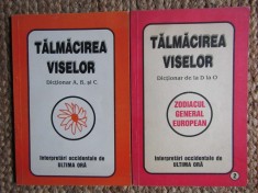 Talmacirea viselor dictionar 2 VOLUME foto