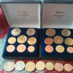 Set monede euro Malta 2008 + Cipru 2008 + Slovenia 2007 (fara cutie) = 600 lei
