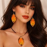 Set colier Frunze de toamna