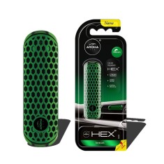 Odorizant auto grila ventilatie AROMA FANCY SHAPES POLYMER HEX Lemon