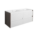 Dulap de bază Porto 120 cu lavoar rauna alb-ulm