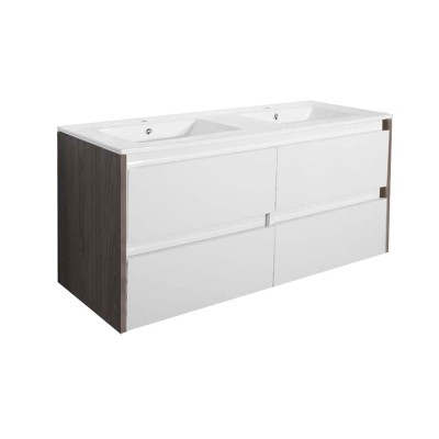 Dulap de bază Porto 120 cu lavoar rauna alb-ulm foto