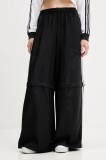 adidas Originals pantaloni de trening Oversized Trackpants culoarea negru, cu imprimeu, KE9783
